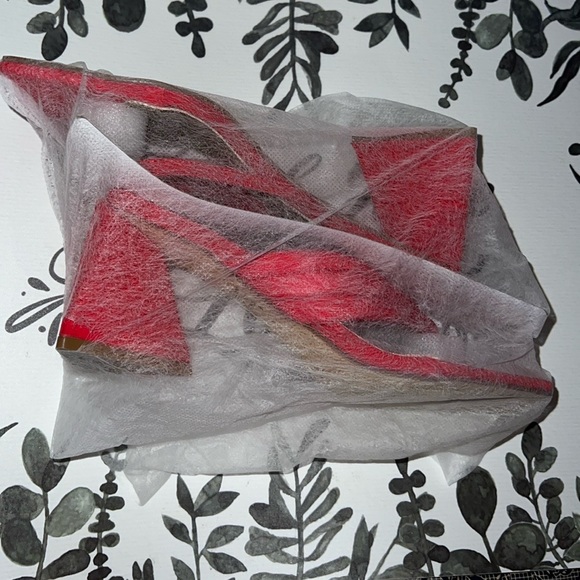 Lemonade Red Block Heels. - Picture 7 of 9